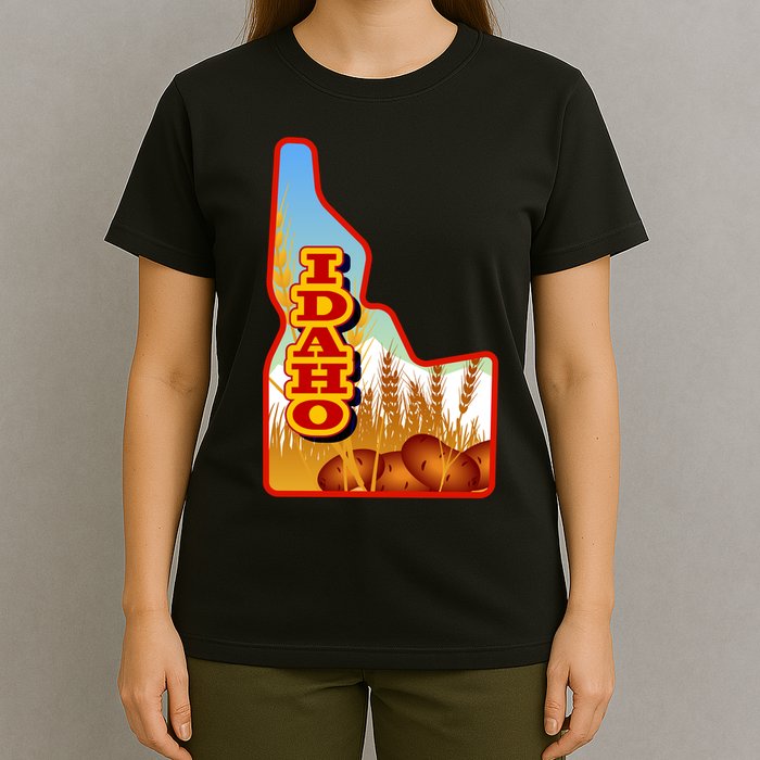 Idaho Potatoes State Outline T-Shirt