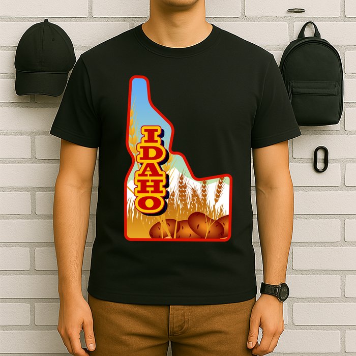 Idaho Potatoes State Outline T-Shirt