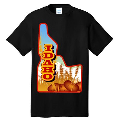 Idaho Potatoes State Outline Tall T-Shirt