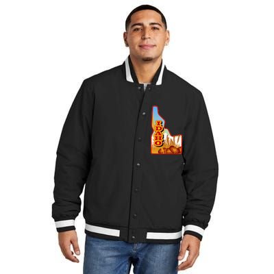 Idaho Potatoes State Outline Insulated Varsity Jacket