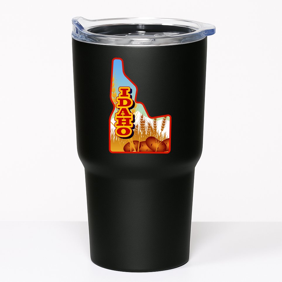 Idaho Potatoes State Outline Tumbler