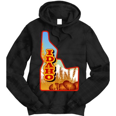 Idaho Potatoes State Outline Tie Dye Hoodie