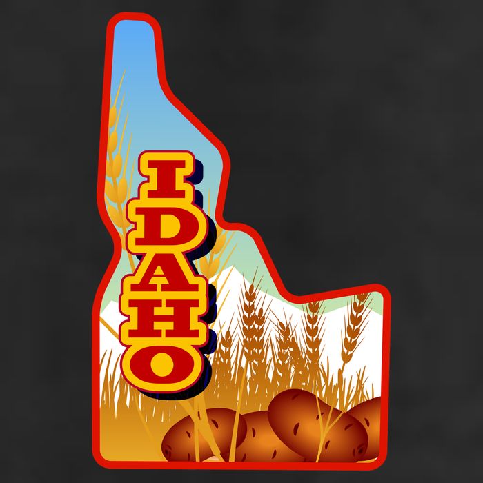 Idaho Potatoes State Outline Trucker Hat