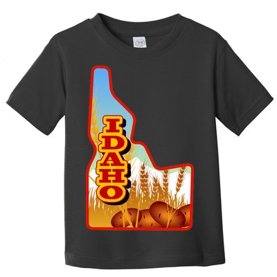 Idaho Potatoes State Outline Toddler T-Shirt