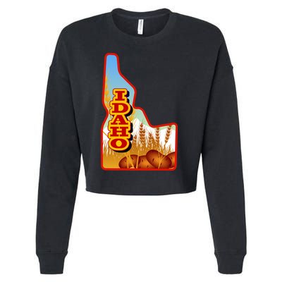 Idaho Potatoes State Outline Cropped Pullover Crew