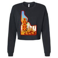 Idaho Potatoes State Outline Cropped Pullover Crew