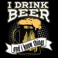 I Drink Beer And I Know Things Funny Drinking Cooling Performance Long Sleeve Crew