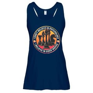 I Don't Believe In Psychology I Believe In Good Moves Chess Fan Ladies Essential Flowy Tank