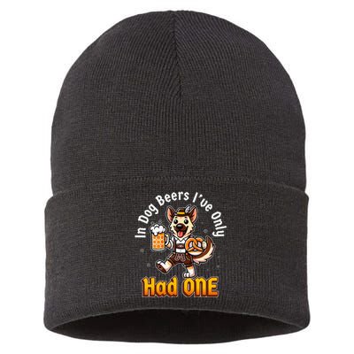 In Dog Beers IVe Only Had One Oktoberfest Drinking Sustainable Knit Beanie