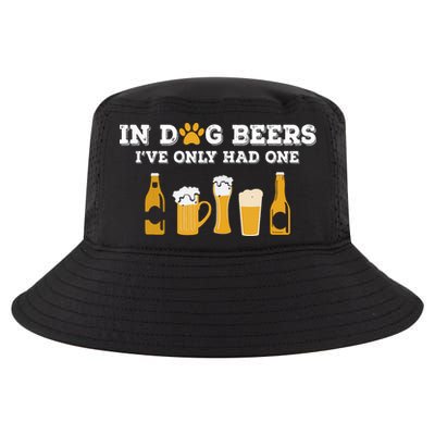 In Dog Beers I've Only Had One Funny ETOH Cool Comfort Performance Bucket Hat