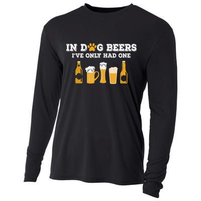 In Dog Beers I've Only Had One Funny ETOH Cooling Performance Long Sleeve Crew
