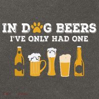 In Dog Beers I've Only Had One Funny ETOH Cotton Canvas Backpack