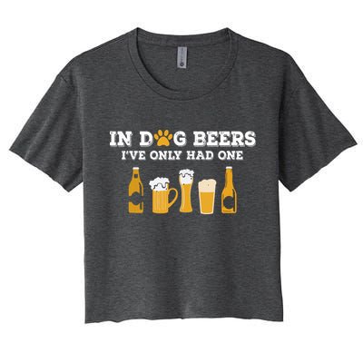 In Dog Beers I've Only Had One Funny ETOH Crop Top