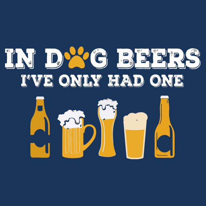 In Dog Beers I've Only Had One Funny ETOH Infant Baby Jersey Bodysuit