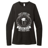 I Drink Beer And I Know Things, Ale, Lager Party Womens CVC Long Sleeve Shirt