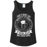 I Drink Beer And I Know Things, Ale, Lager Party Ladies Essential Tank