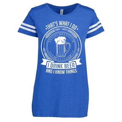 I Drink Beer And I Know Things, Ale, Lager Party Enza Ladies Jersey Football T-Shirt