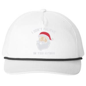 I Don't Believe In You Either Santa Claus Snapback Five-Panel Rope Hat