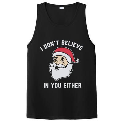 I Don't Believe In You Either Santa Claus PosiCharge Competitor Tank