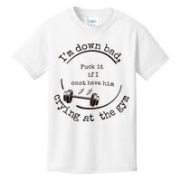 Im Down Bad Crying At The Gym Taylor Lyrics Ttpd Kids T-Shirt