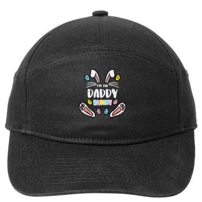 Im Daddy Bunny Rabbit Easter Family Matching Dad Papa 7-Panel Snapback Hat