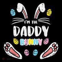 Im Daddy Bunny Rabbit Easter Family Matching Dad Papa Cooling Performance Long Sleeve Crew