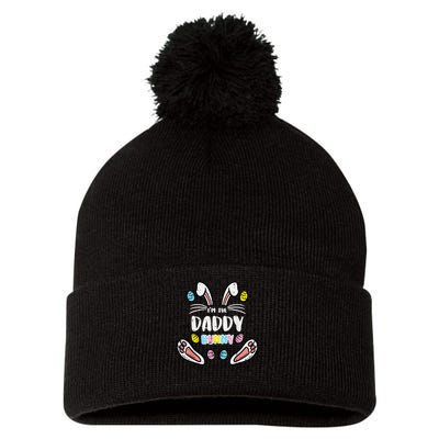 Im Daddy Bunny Rabbit Easter Family Matching Dad Papa Pom Pom 12in Knit Beanie