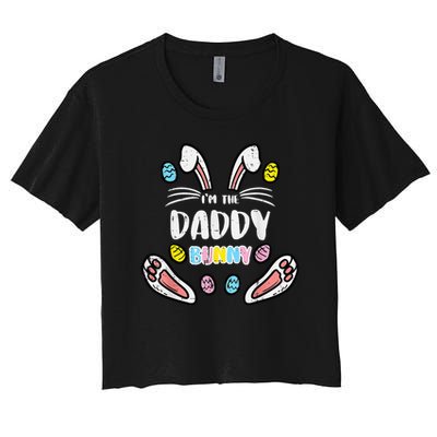 Im Daddy Bunny Rabbit Easter Family Matching Dad Papa Crop Top