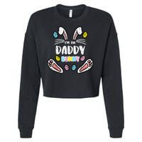 Im Daddy Bunny Rabbit Easter Family Matching Dad Papa Cropped Pullover Crew