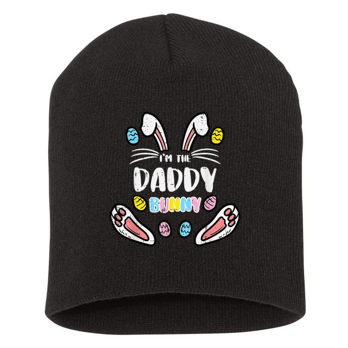Im Daddy Bunny Rabbit Easter Family Matching Dad Papa Short Acrylic Beanie