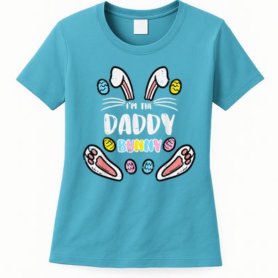 Im Daddy Bunny Rabbit Easter Family Matching Dad Papa Womens T-Shirt