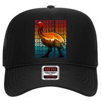 I'm Da Biggest Bird Meme For Bird Funny Retro Vintage Sunset High Crown Mesh Back Trucker Hat