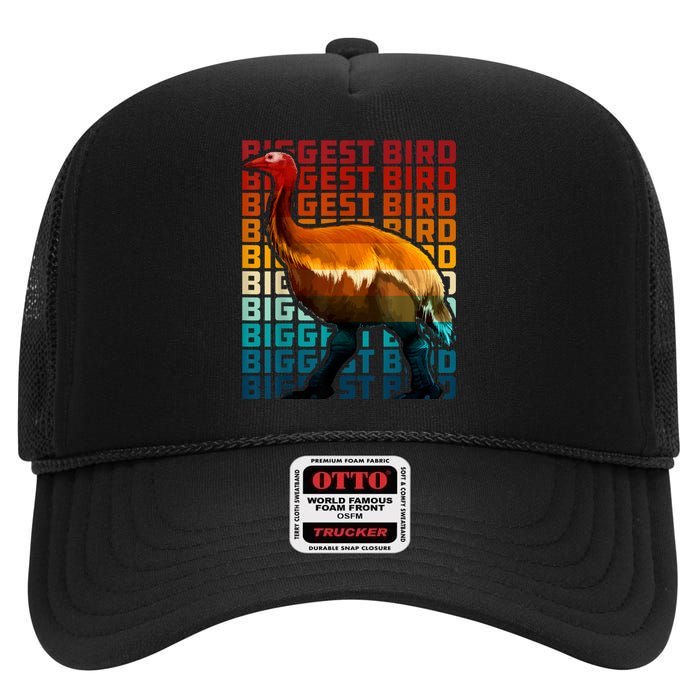 I'm Da Biggest Bird Meme For Bird Funny Retro Vintage Sunset High Crown Mesh Back Trucker Hat