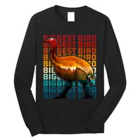 I'm Da Biggest Bird Meme For Bird Funny Retro Vintage Sunset Long Sleeve Shirt