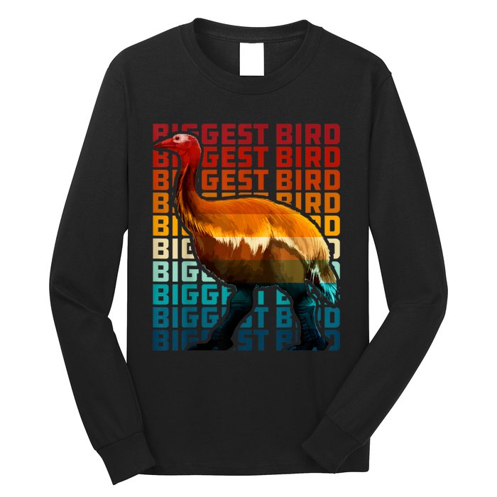 I'm Da Biggest Bird Meme For Bird Funny Retro Vintage Sunset Long Sleeve Shirt