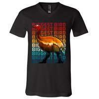 I'm Da Biggest Bird Meme For Bird Funny Retro Vintage Sunset V-Neck T-Shirt