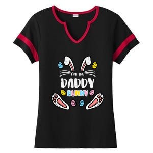 Im Daddy Bunny Rabbit Easter Family Matching Dad Papa Gift Ladies Halftime Notch Neck Tee