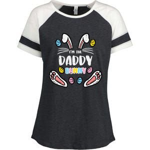 Im Daddy Bunny Rabbit Easter Family Matching Dad Papa Gift Enza Ladies Jersey Colorblock Tee