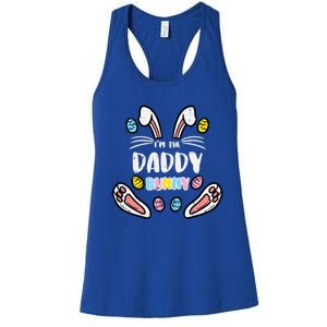 Im Daddy Bunny Rabbit Easter Family Matching Dad Papa Gift Women's Racerback Tank