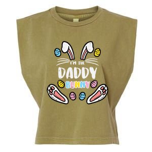 Im Daddy Bunny Rabbit Easter Family Matching Dad Papa Gift Garment-Dyed Women's Muscle Tee