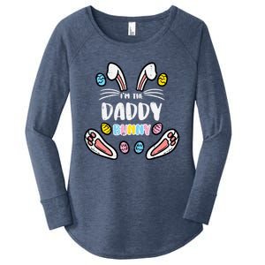 Im Daddy Bunny Rabbit Easter Family Matching Dad Papa Gift Women's Perfect Tri Tunic Long Sleeve Shirt