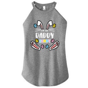 Im Daddy Bunny Rabbit Easter Family Matching Dad Papa Gift Women's Perfect Tri Rocker Tank