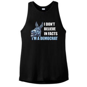 I DonT Believe In Facts IM A Democrat Ladies PosiCharge Tri-Blend Wicking Tank