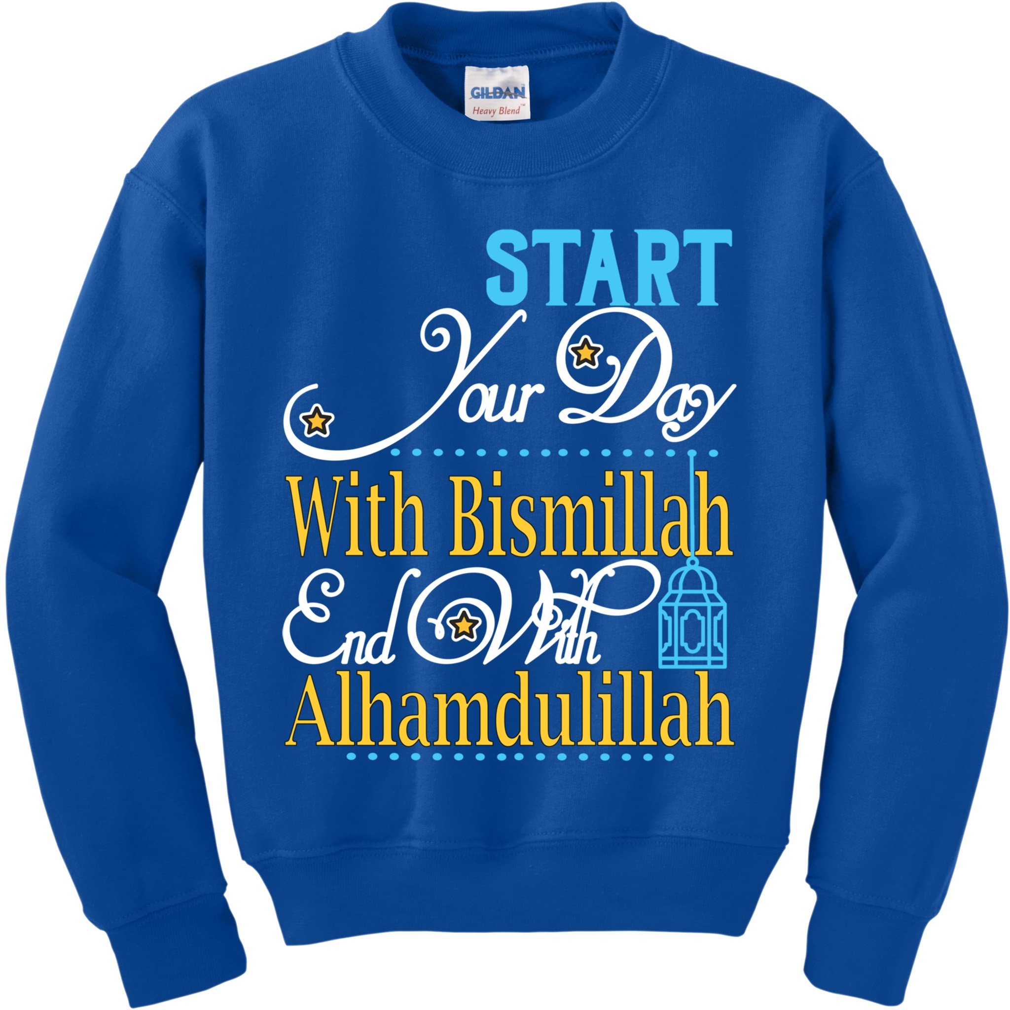 Islamic Dawah Bismillah Alhamdulillah Arabic Teacher Muslim Gift Kids Sweatshirt