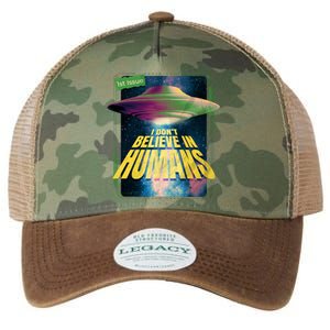 I Don't Believe In Humans UFO Legacy Tie Dye Trucker Hat