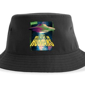 I Don't Believe In Humans UFO Sustainable Bucket Hat