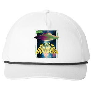 I Don't Believe In Humans UFO Snapback Five-Panel Rope Hat