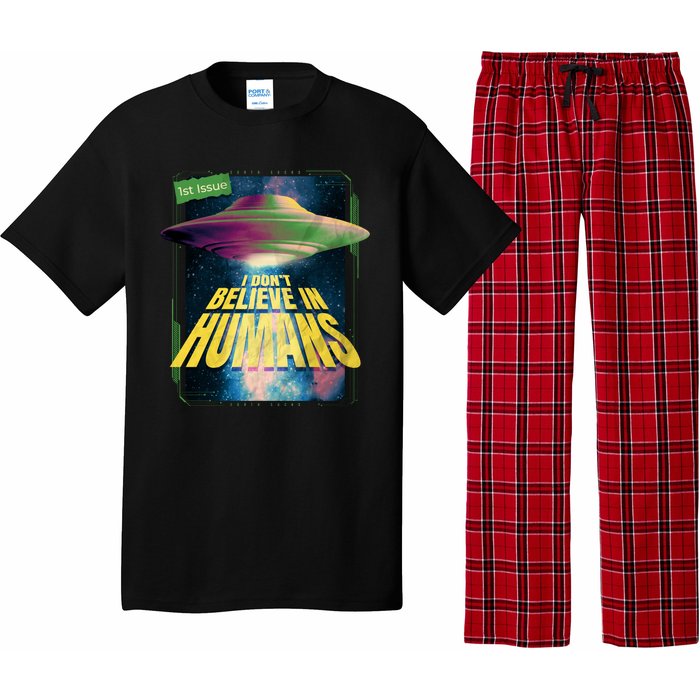 I Don't Believe In Humans UFO Pajama Set