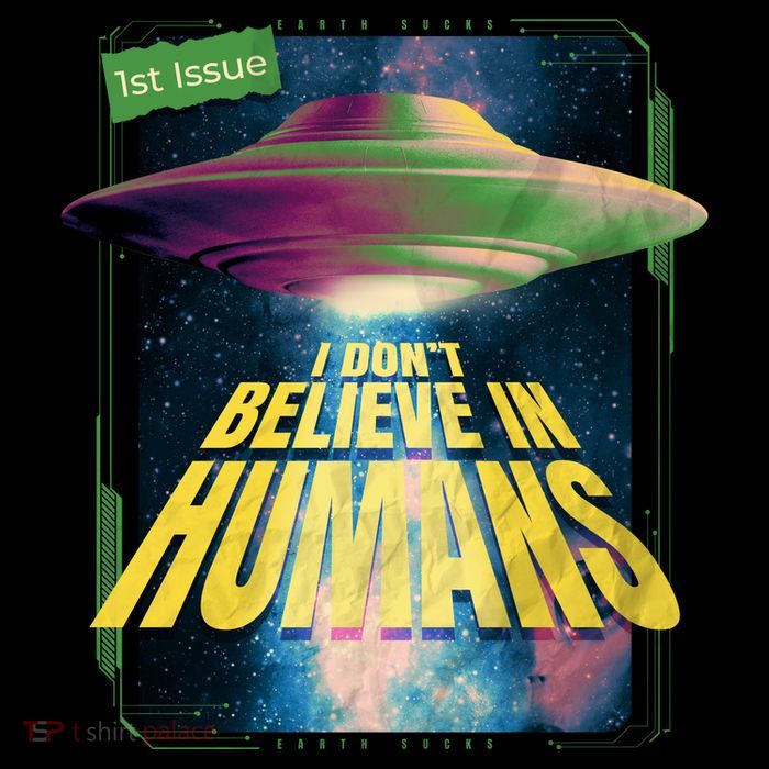 I Don't Believe In Humans UFO Baby Bodysuit