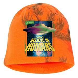 I Don't Believe In Humans UFO Kati - Camo Knit Beanie